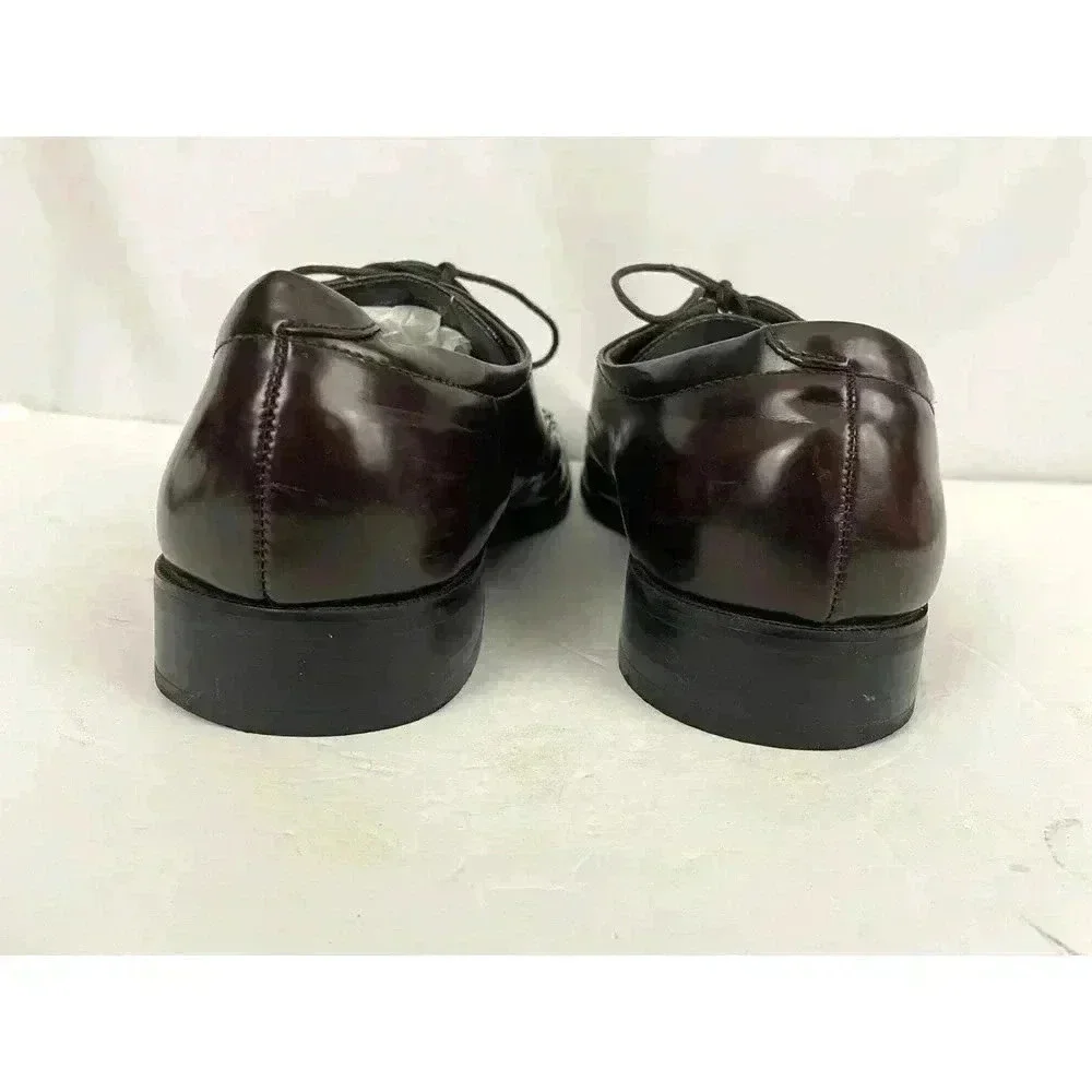 Calvin Klein Brown‎ Shiny Oxford Dress Men's Shoes Size 13